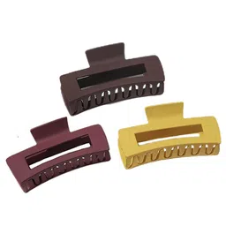 Xivir Set of 3 Rectangular Claw Clips-0