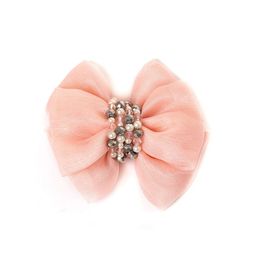 Choko Girls Peach-Coloured Embellished Alligator Hair Clip-4