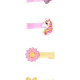 Accessorize Girls Set of 4 Embellished Alligator Hair Clip-57