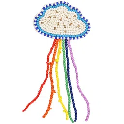 Aye Candy Girls Beaded Rainbow Cloud Alligator Hair Clip-38