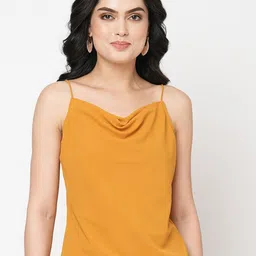 MISH Mustard Yellow Shoulder Straps Top-image-29
