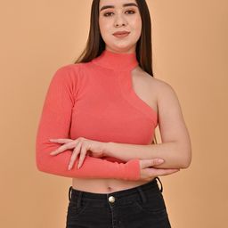 NoBarr High Neck Crop Top-image-48