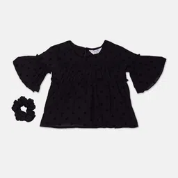U.S. Polo Assn. Kids Girls Self Design Top-image-62