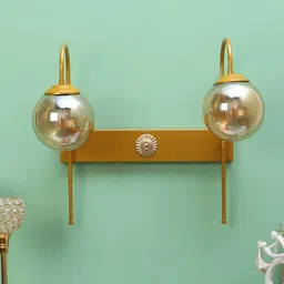 MFD HOME FURNISHING Golden Spherical Glass Wall Lamp-picture-16