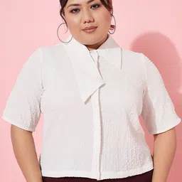 Athena Ample Plus Size Shirt Style Casual Top-image-89