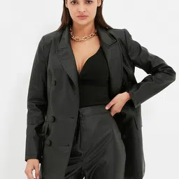 Trendyol Notched Lapel Collar Blazer-image-41