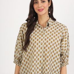 Divena Print Cotton Shirt Style Top-picture-16