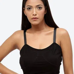 Baawri Solid Shoulder Straps Fitted Topp-picture-13