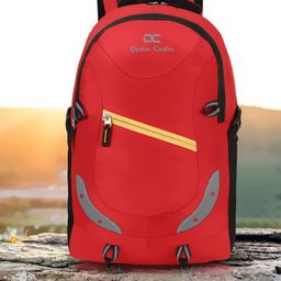 Dezire Crafts Unisex Red & Black Backpack with Reflective Strip-15