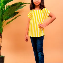 misbis Yellow Striped Top-picture-28