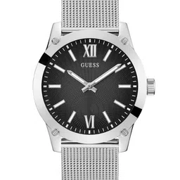 GUESS Men Textured Dial & Stainless Steel Bracelet Style Straps Analogue Watch GW0629G1-image-17