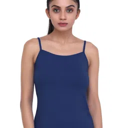LAASA SPORTS Women Navy Blue Solid Camisole-image-38