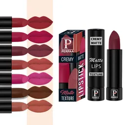 PERPAA Set of 8 Long Lasting Smooth Texture Smudgeproof Cremy Matte Lipstick - 3.5 g each-image-95
