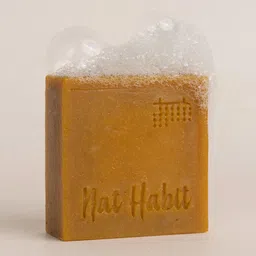 Nat Habit Set of 2 Cold Processed Healing Turmeric Oats Soaps with Honey - 125 g Each image 3