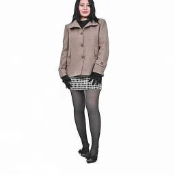 Wool Blend Solid Coat For Women-picture-21