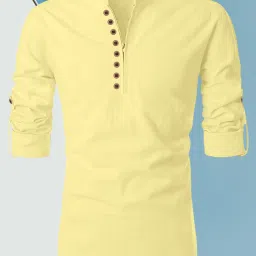 Men Solid Cotton Blend Straight Kurta-picture-20