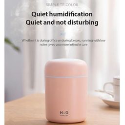 mk mart Plastic Humidifier for Room Moisture Small Quiet Air Humidifier Ultrasonic Essential Oil Diffuser Aroma Diffuser for Home Mist Maker Cool Mist Humidifier (H2O) image 4