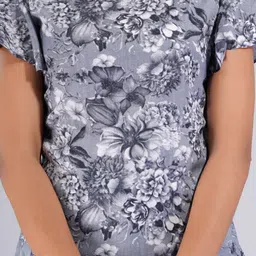 Bachuu Floral Printed Flutter Sleeves Top image 4