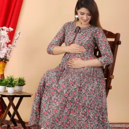 Women Printed Pure Cotton Flared Kurta-image-63