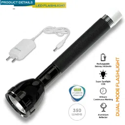 2 In 1 Led Rechargeable Long Range Torch Up to 1 Km With BackLight Torch-32