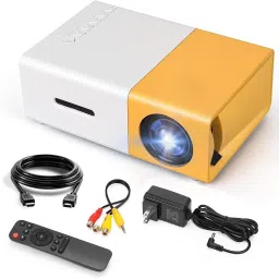 Mudo Portable YG-300 LCD Mini Projector – 1080P LED, AV, USB, HDMI, Home Cinema (600 lm / Remote Controller) Portable Projector-3
