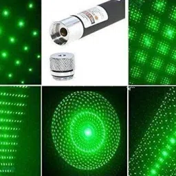StayWay 5 in 1 Multi Green Ray Laser Pointer Light Visible Beam with Star Head Caps image 2