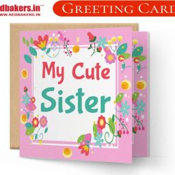 Cute Sister Family Theme Greeting Card Greeting Card-image-87