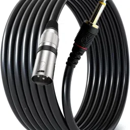 6.35mm (1/4 inches) Male to XLR Male Cable For Guitar, Amplifier, CD Player Straight XLR Patch Cable-image-5