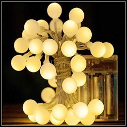 16 LEDs 3 m Yellow Steady Ball Rice Lights-image-2