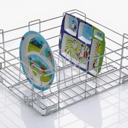 Stainless Steel Stainless Steel Kitchen Rack | Thali Kitchen basket | Modular Kitchen basket | Kitchen trolley | Storage Basket For Kitchen Utensils (Size: 19x20x8 Inch) Storage Basket-29