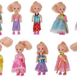 Mini Doll with Colorful Clothes Costume(Pack of 10 Doll )-image-34
