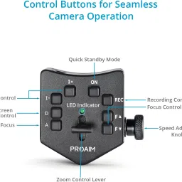 Proaim Lanc Zoom Controller with Iris Focus Zoom Speed Control P-ZC-IF01 Camera Rig image 2