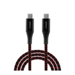 Croma Type C to Type C 3.3 Feet (1M) Cable (Nylon Braided, Red)-26