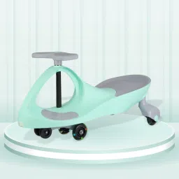 R for Rabbit Iya Iya Ace Swing Car for Kids (Green) Rideons & Wagons Non Battery Operated Ride On-2