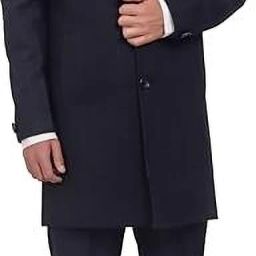 Woolen Blend Solid Coat For Men-image-31