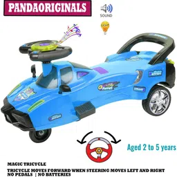 pandaoriginals Magic Frrari Blue Ride Tricycle-picture-48