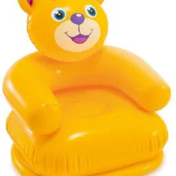 ecom bharat Kid's Teddy Bear Inflatable Chair - Yellow Inflatable Sofa/ Chair image 4