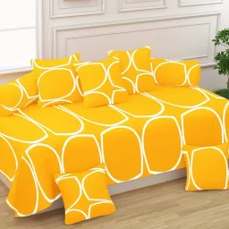 Polycotton Geometric Diwan Set-13