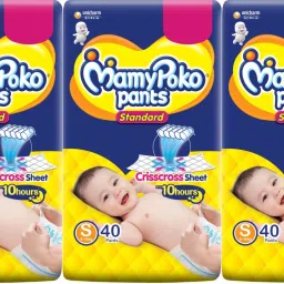 Pants Standard Diapers, Small Size ( S - 40+40+40 ) - S-3