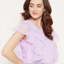 Bitterlime Flutter Sleeve Top image 3
