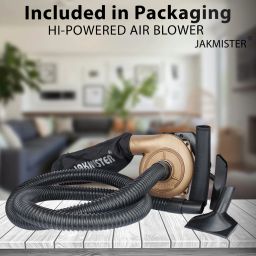 Vacuum Suction Pipe-950 Watts Gold Unbreakable With Attachments And 20 Feet Wire Forward Curved Air Blower-24