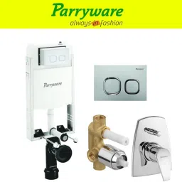 Half Frame Concealed Cistern, with divater body upper edge set of 1 pic 127 Dual Flush Tank-picture-7