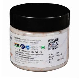 Deyomkar Set of 3 Herbal Apricot Honey Scrub with SandalWood Soap And Rose Soap image 3