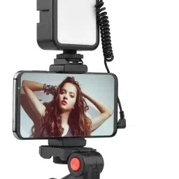 CHG Vlogging Kit,Desktop Phone Video Microphone Kit For Video Recording Monopod-24