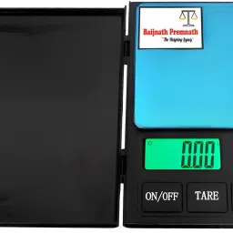 Baijnath Premnath Plastic Notebook 1kg(1000gram) x 0.01g Digital Gold and Silver Jewellery Weighing Scale(Black) {For Research} Weighing Scale-24