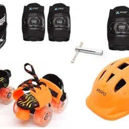 Speedy Kid Intact Junior Adjustable Roller Skates Combo Suitable for Age Group Upto 5 Years Skating Kit-image-7