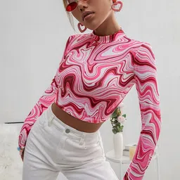 TANDUL Print Crop Top image 3