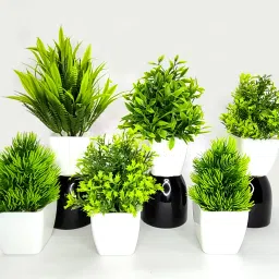 6-Piece Home Decor and Living Room lifelike faux plants Bonsai Wild Artificial Plantwith Pot-23