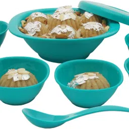 Bowl, Container, Spoon Serving Set-4
