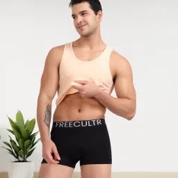 Organic Cotton Trunks, Ultrasoft Waistband, Premium Snug-Fit Underwear Solid Men Trunk-image-85
